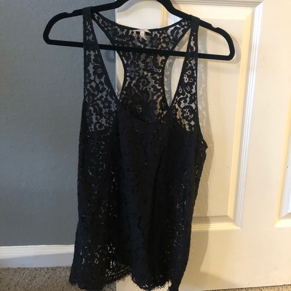 Black Lacey tank